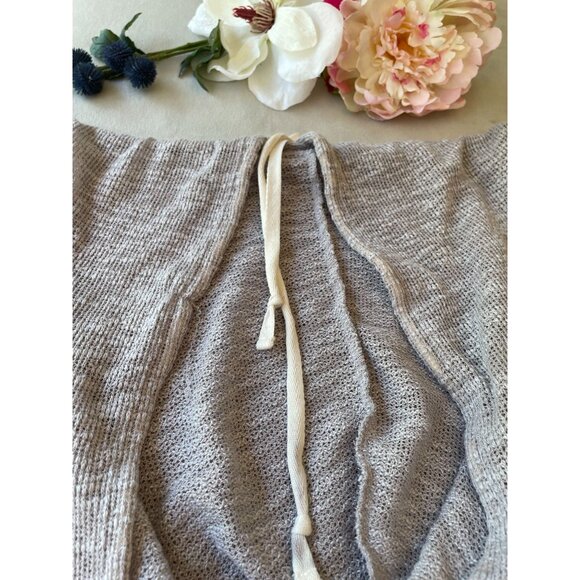 Hollister Womens XS/S Light Gray Cropped Hoodie Streetwear Y2K Style Soft Cozy - Picture 9 of 10